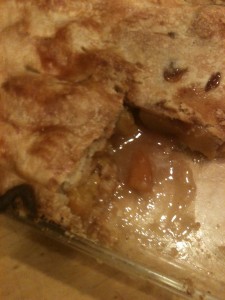 Gonga's Peach Cobbler from our family cookbook.